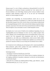 Übungsfall Europäisches Wirtschaftsrecht Prof. Cremer SS 19