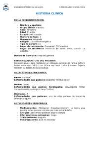 Historia clinica-paciente sano