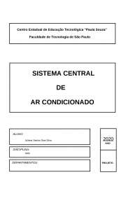 Planilha projeto de ar condicionado