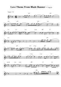 Partitura Blader Runner