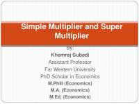 Multiplier and Super multiplier by Hicks