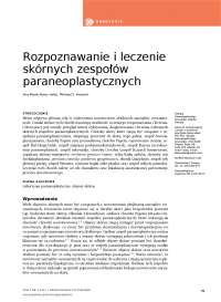 Rozpoznawanie i leczenie skórnych zespołów paraneoplastycznych