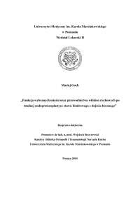 Funkcja wybranych mięśni oraz przewodnictwa włókien ruchowych po totalnej endoprotezoplastyce stawu biodrowego z dojścia bocznego