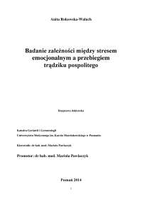 Badanie zależności między stresem emocjonalnym a przebiegiem trądziku pospolitego