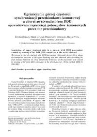 Ograniczenie górnej częstości synchronizacji przedsionkowo-komorowej