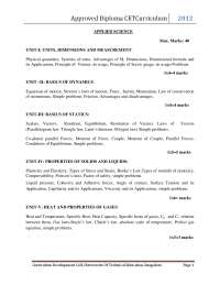 Diploma applied science