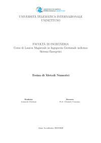 metodi numerici ingegneria uninettuno