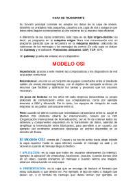 CAPA DE TRANSPORTE modelo osi