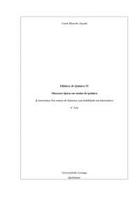 Situações tipicas no ensino de Quimica
