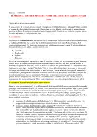 Le principali scuole di pensiero Docsity