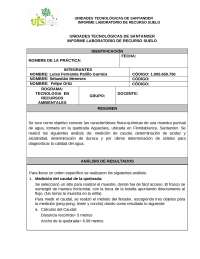 Informe Laboratorio de Agua