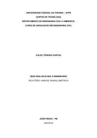 Relatório de Análise Granulométrica