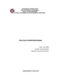 CÁLCULO PROPOSICIONAL