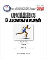 CAPACIDADES FISICAS EN LAS CARRERAS DE VELOCIDAD
