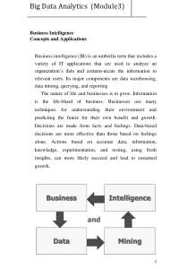 Big data analytics module 3 notes | Exams Computer Science | Docsity