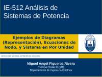 Diagrama y sistema en Por Unidad