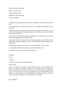 la especie elegida examen