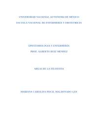 Epistemología y Enfermería