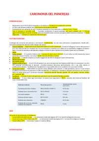 Carcinoma del Pancreas - Docsity