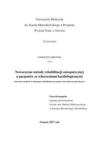 Nowoczesne metody rehabilitacji osteopatycznej u pacjentów ze schorzeniami kardiologicznymi