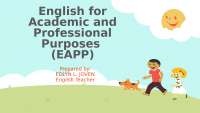 English for Academic and Professional Purposes