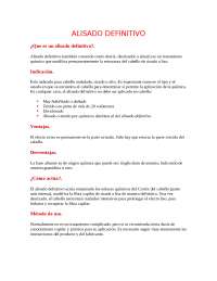 Que es alicer ventajas y desventajas - Docsity