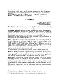 CARACTERÍSTICAS DA BATATA DOCE