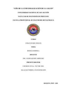Informe de dureza Brinell