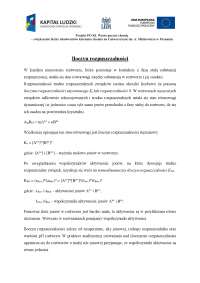 Chemia: Iloczyn rozpuszczalności
