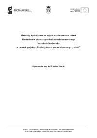 Materiały dydaktyczne na zajęcia wyrównawcze z chemii