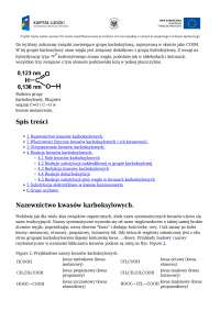Nazewnictwo, właściwości, kwasowość, sole kwasów karboksylowych