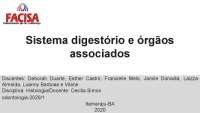 Sistema Digestório e Órgãos Associados