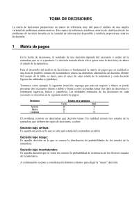 teoria de las decisiones