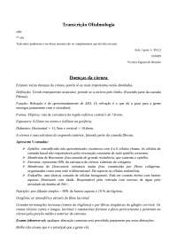 doenças da cornea - oftalmo