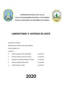 Analisis completo de antenas lente