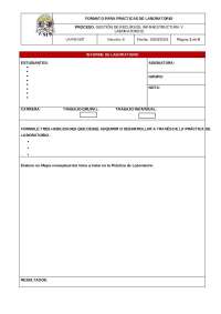 Formato para Prácticas de Laboratorio: Anatomía del Sistema Nervioso