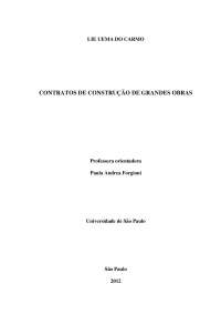 Contrato de Contrução de Grandes Obras
