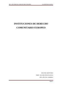 DERECHO COMUNITARIO EUROPEO