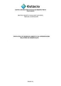 PCC - PSICOLOGIA DA EDUCAÇÃO - ESTACIO