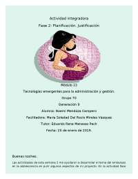 Embarazo en la adolescencia - Docsity