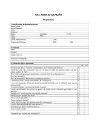 Relatório de Inspeção: Acupuntura - Condições Físico-Funcionais e Esterilização