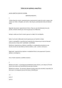 Química analitica prova avaliativa