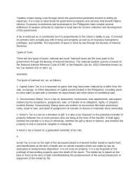 DEFINITION AND TYPES OF TAXATION?