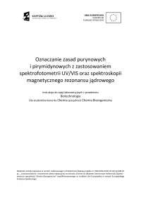 Oznaczanie zasad purynowych i pirymidynowych