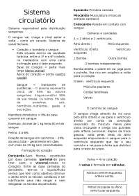 Sistema circulatório nervoso começo da matéria