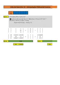 Interpolação Polinomial Inversa: Exercícios e Resoluções