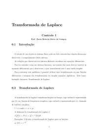 Introdução à Transformada de Laplace: Conceitos, Teoremas e Aplicações