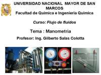 Clase de Flujo de Fluidos IQ UNMSM 2020-I