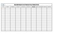 Planilha de controle de perecíveis