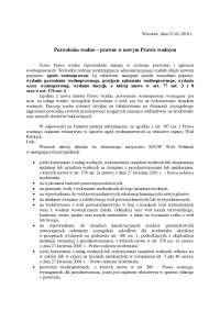 Pozwolenia wodno–prawne w nowym Prawie wodnym